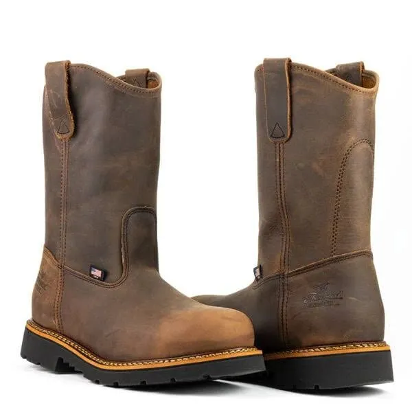 Thorogood 11" Steel Toe Wellingtons 804-3310 - Crazyhorse Brown