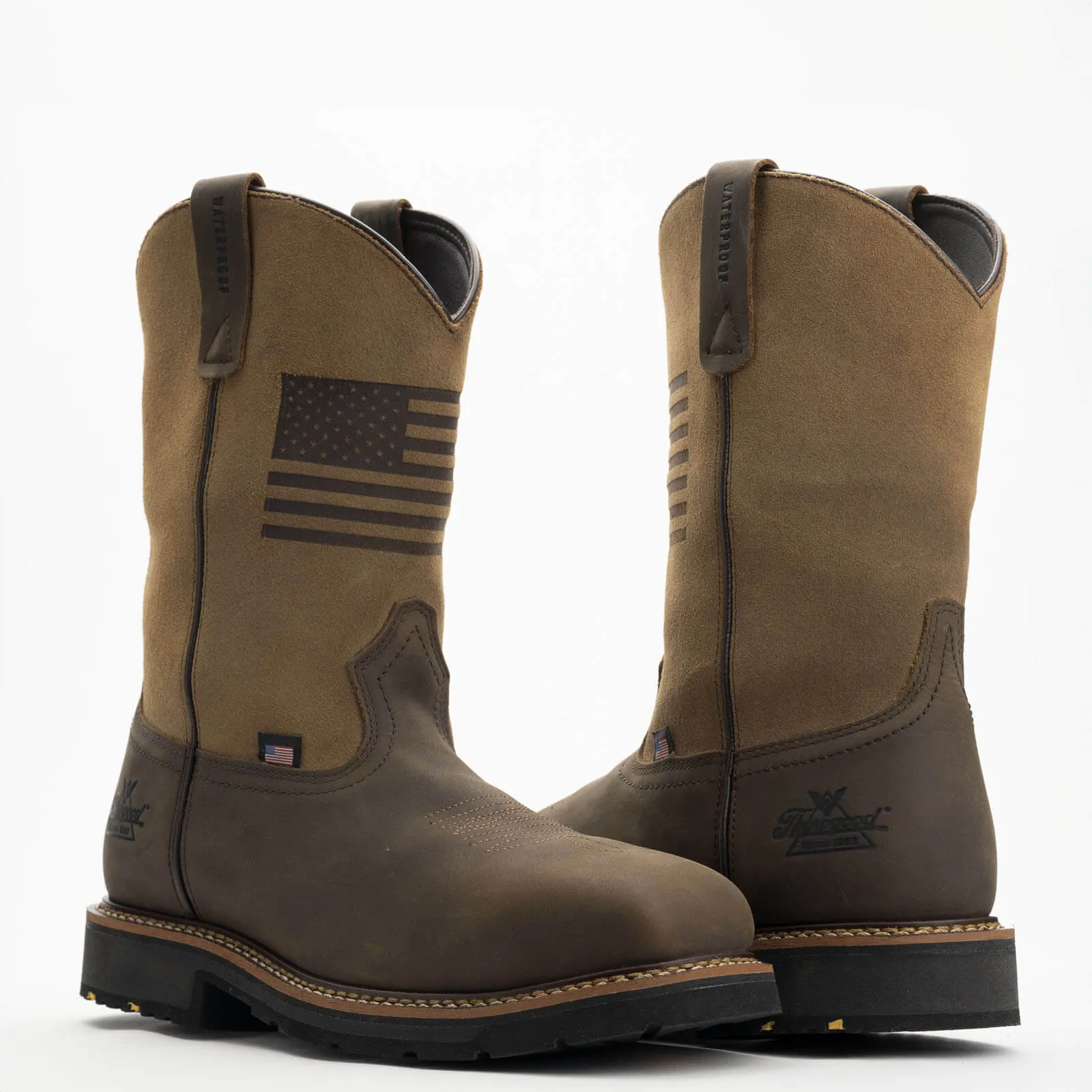 Thorogood Western Work – Waterproof Crazy Horse/Tan – 11″ Safety Toe #804-4338