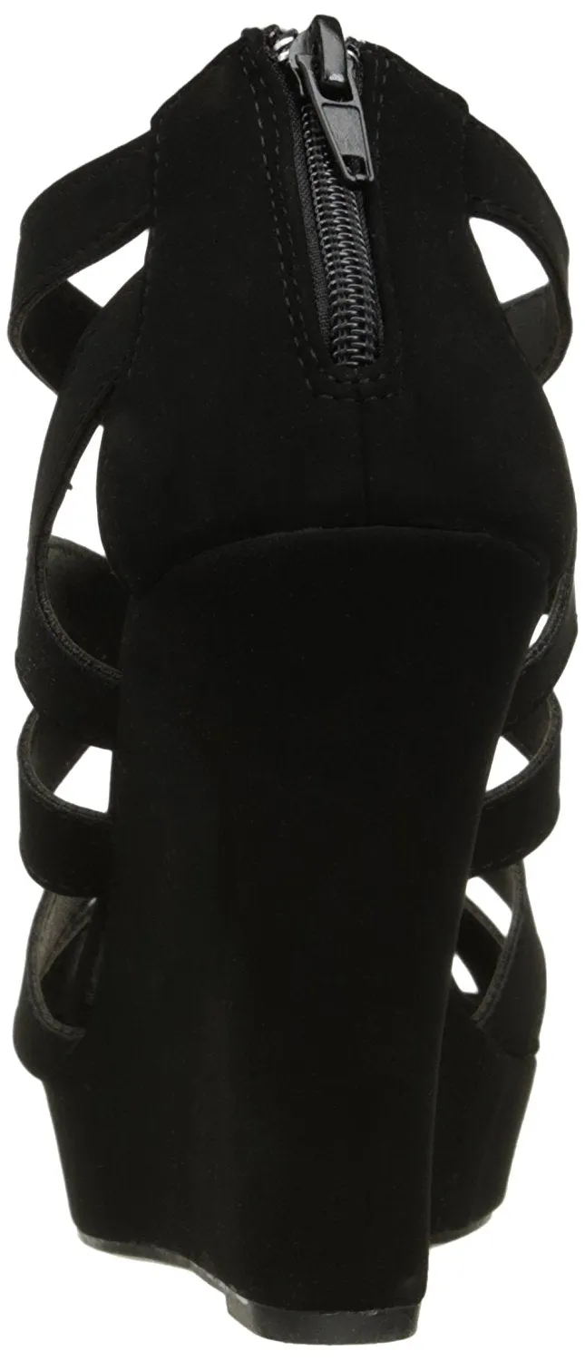 Top Moda Womens Ella-15 Fashion Wedge Sandals
