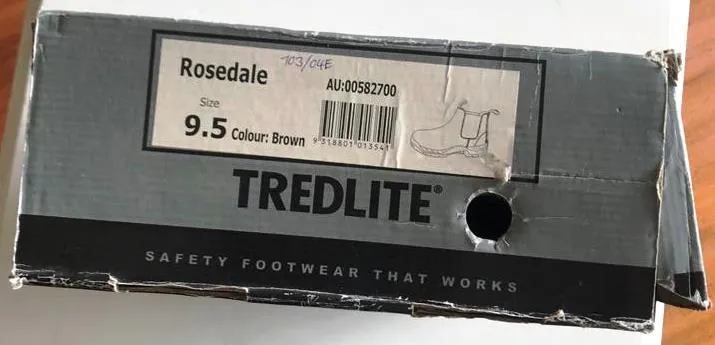 Tredlite Rosedale II Work / Safety  Shoes Size 9.5 Colour - Brown