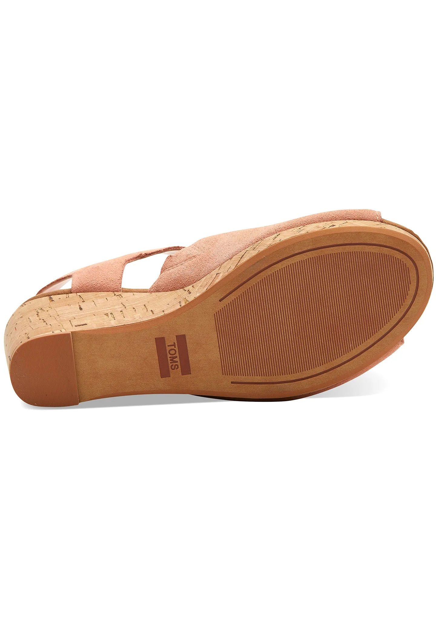 Tropez Wedge Sandals in Coral