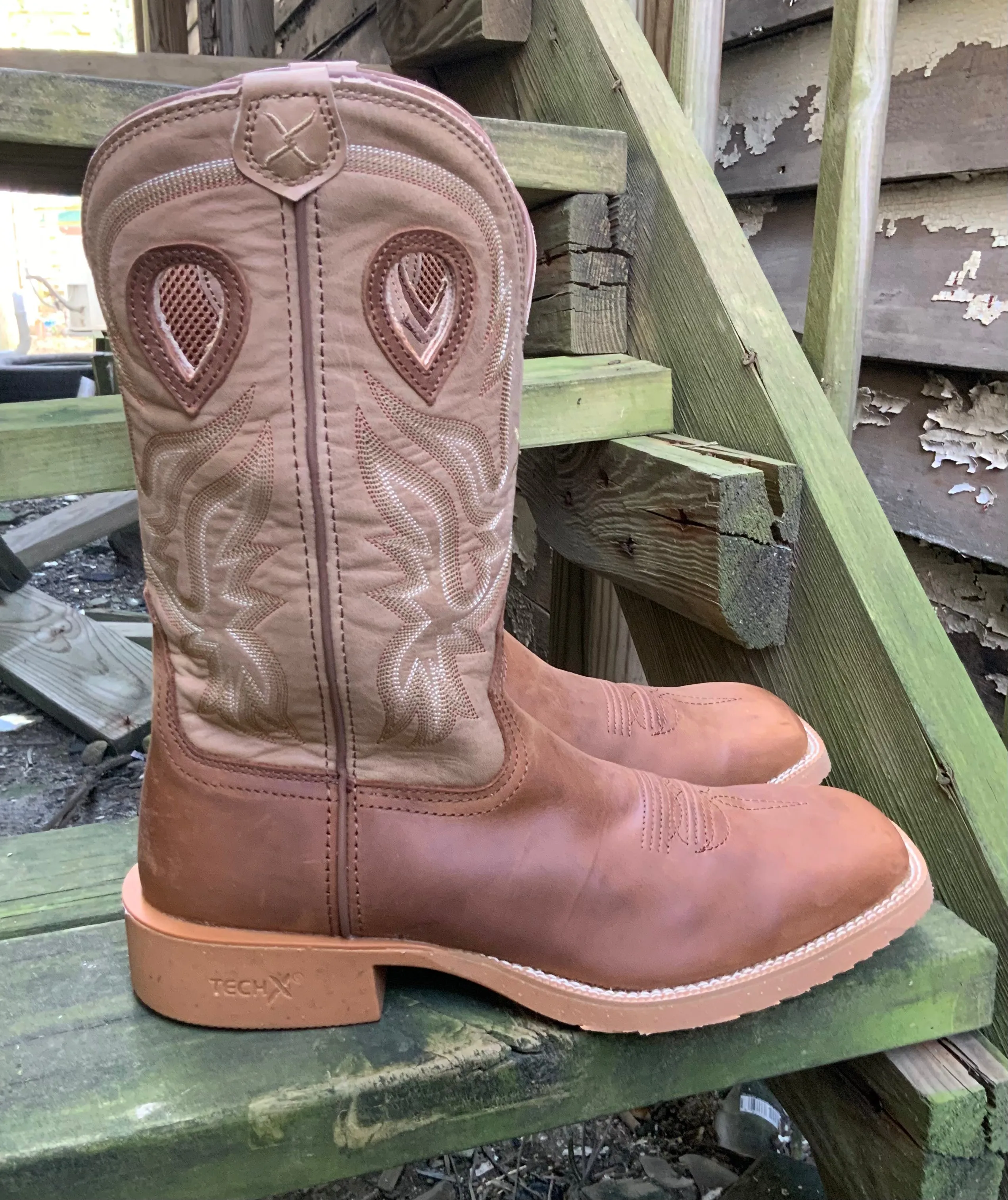 Twisted X Men's 12” Tech Hazel & Sand Western Boot MXTR001
