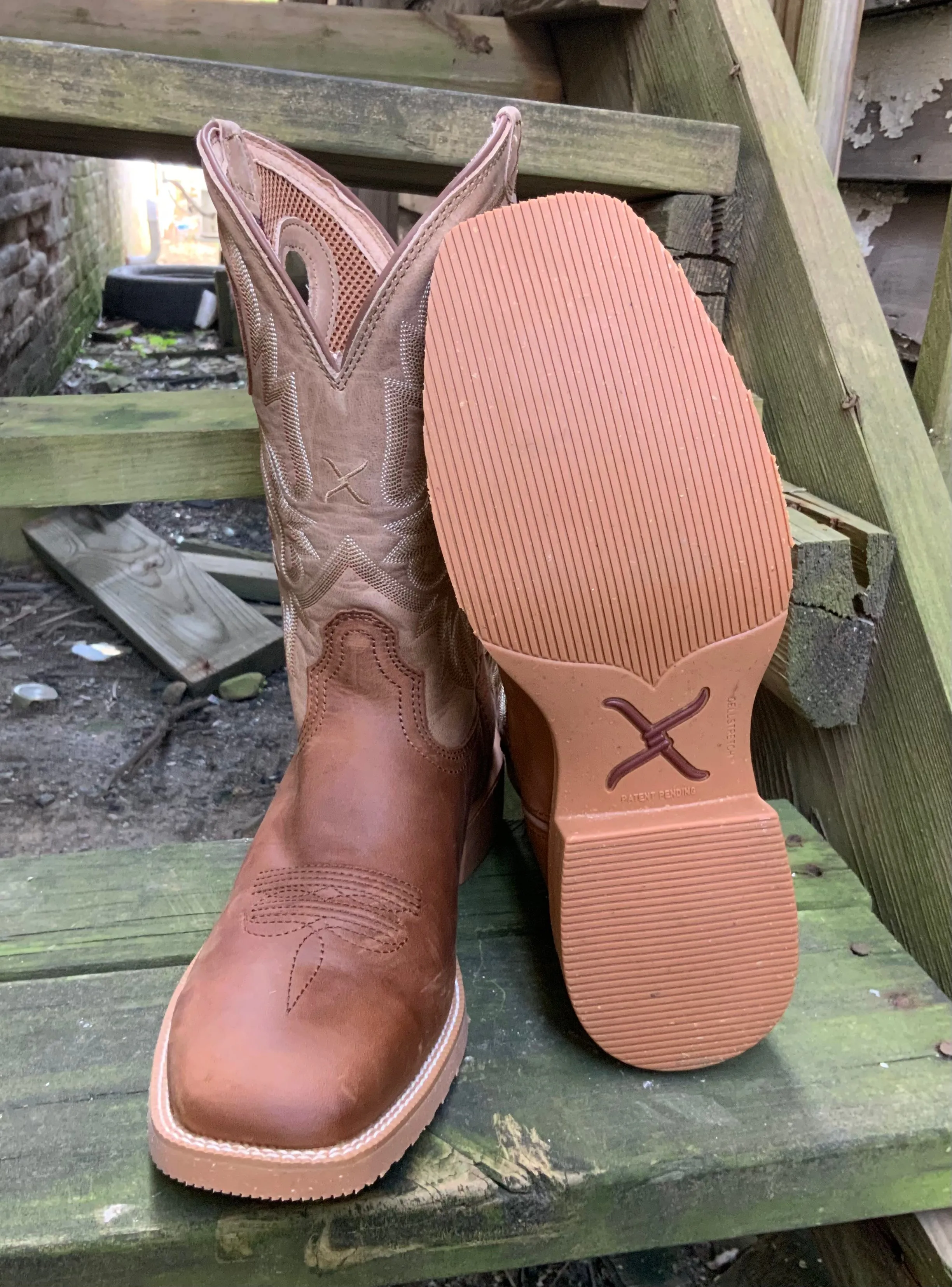 Twisted X Men's 12” Tech Hazel & Sand Western Boot MXTR001