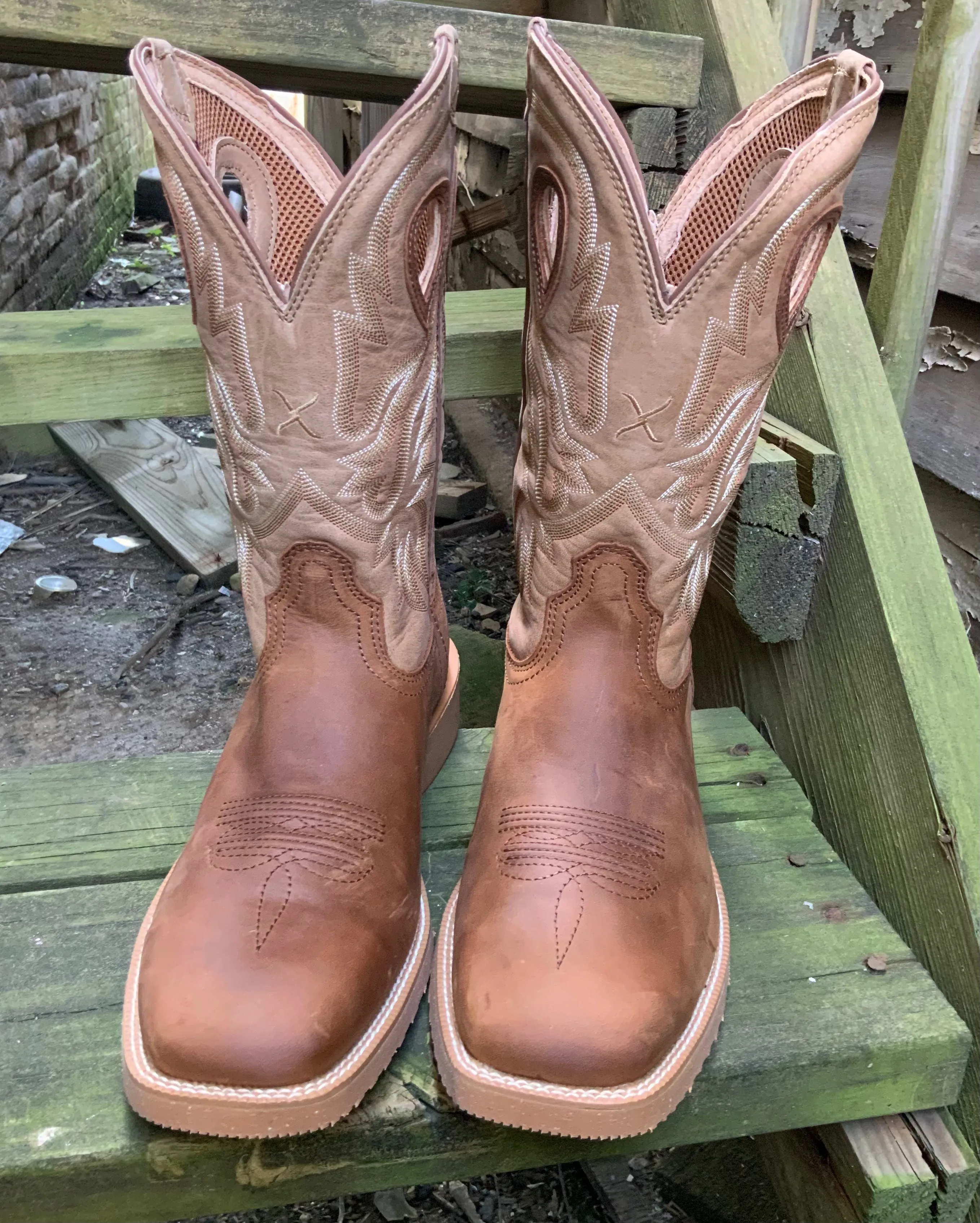 Twisted X Men's 12” Tech Hazel & Sand Western Boot MXTR001