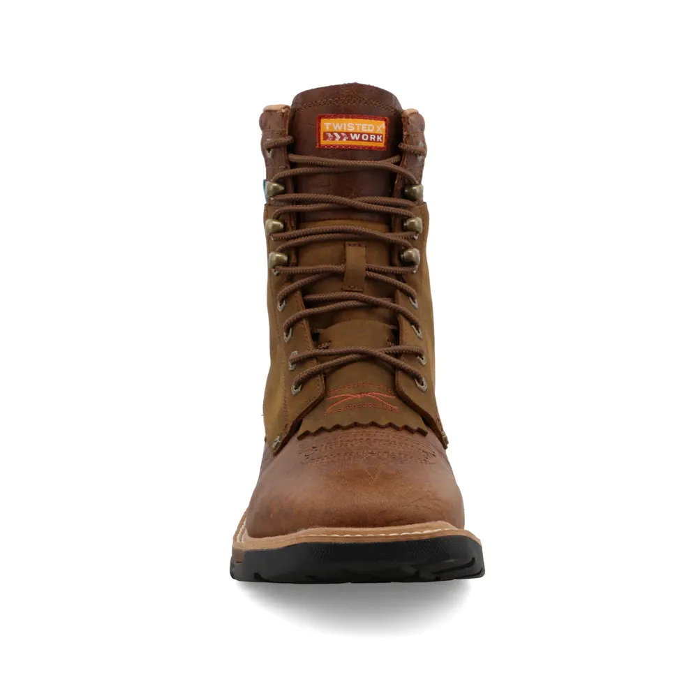 Twisted X® Men's 8" CellStretch Lacer Distressed Brown Boots MXLW001