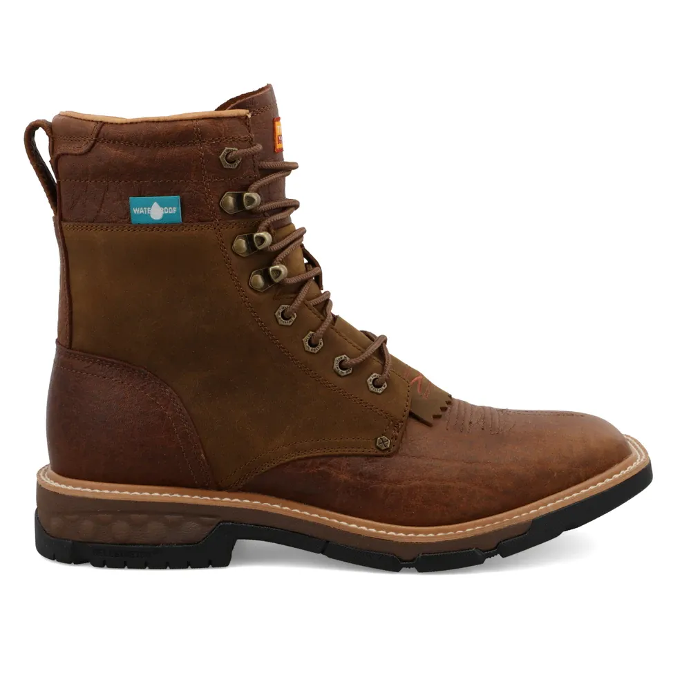 Twisted X® Men's 8" CellStretch Lacer Distressed Brown Boots MXLW001
