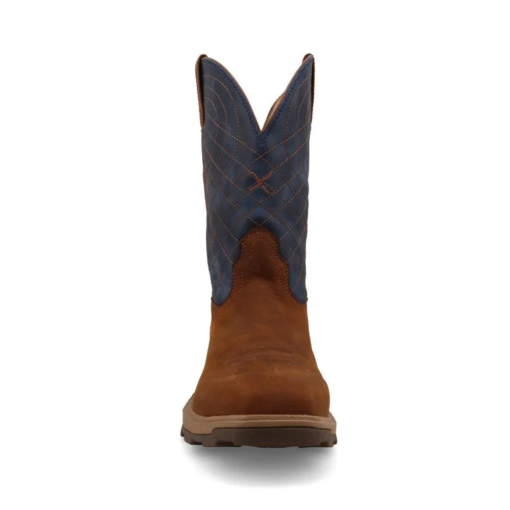 Twisted X Men's Mocha & Denim Nano Toe Cowboy Work Boots MULN004