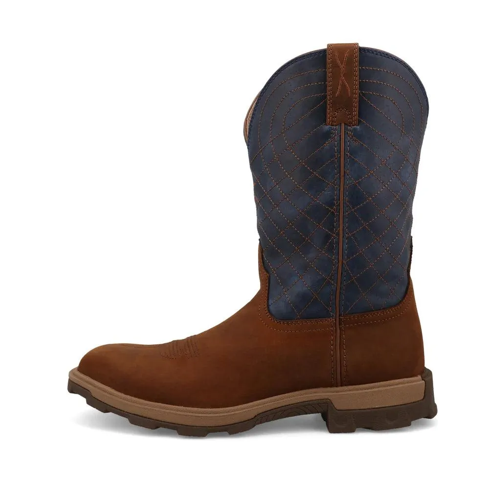 Twisted X Men's Mocha & Denim Nano Toe Cowboy Work Boots MULN004