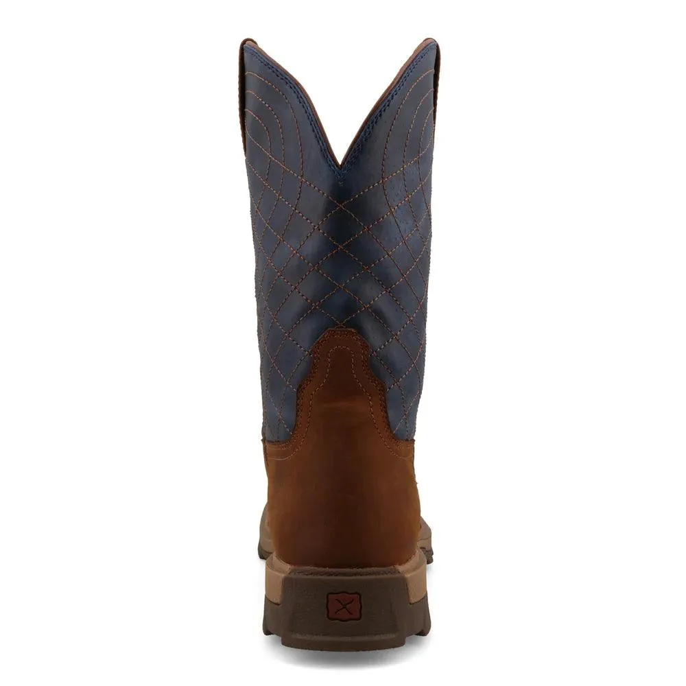 Twisted X Men's Mocha & Denim Nano Toe Cowboy Work Boots MULN004