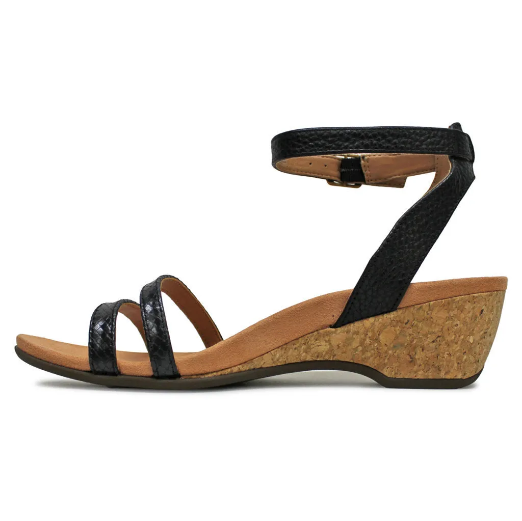 Vionic Orlanda Leather Women's Wedge Sole Sandals