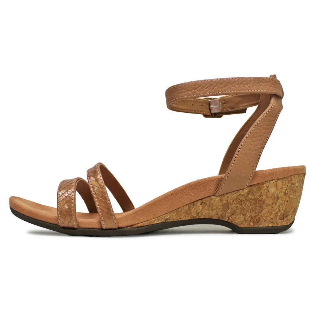 Vionic Orlanda Leather Women's Wedge Sole Sandals