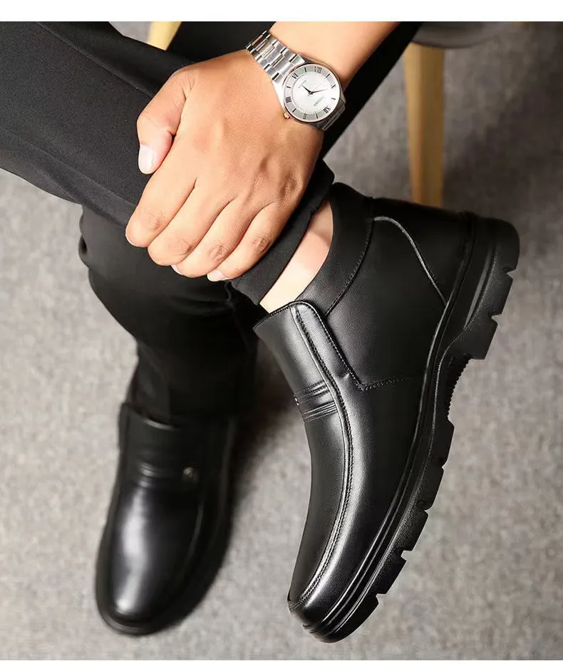 Winter Men's Ankle Boots Business Casual Work Snow Boots