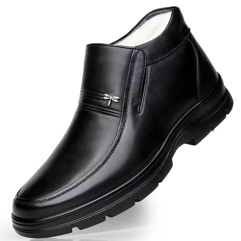 Winter Men's Ankle Boots Business Casual Work Snow Boots