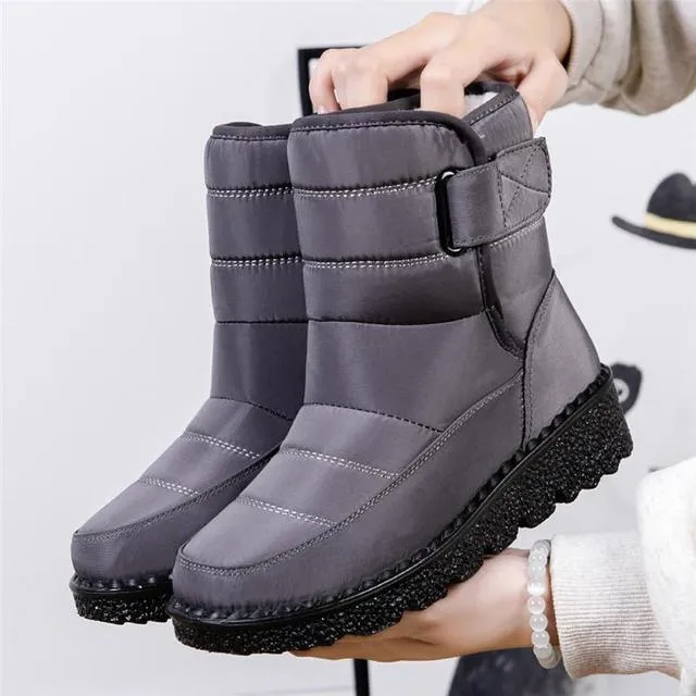 Women's Non-Slip Waterproof Winter Snow Boots – Platform Ankle Boots with Warm Cotton Padded Shoes, Botas De Mujer