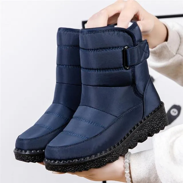 Women's Non-Slip Waterproof Winter Snow Boots – Platform Ankle Boots with Warm Cotton Padded Shoes, Botas De Mujer