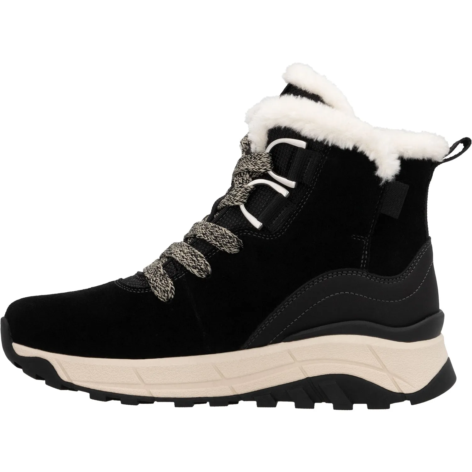 Women's Rieker W0073-00 Schwarz/Schwarz/Black Suede