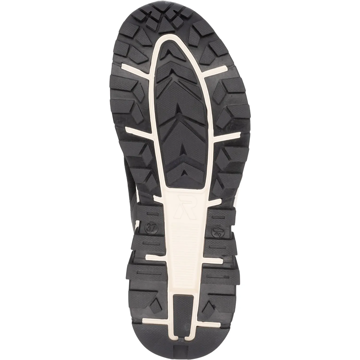 Women's Rieker W0073-00 Schwarz/Schwarz/Black Suede