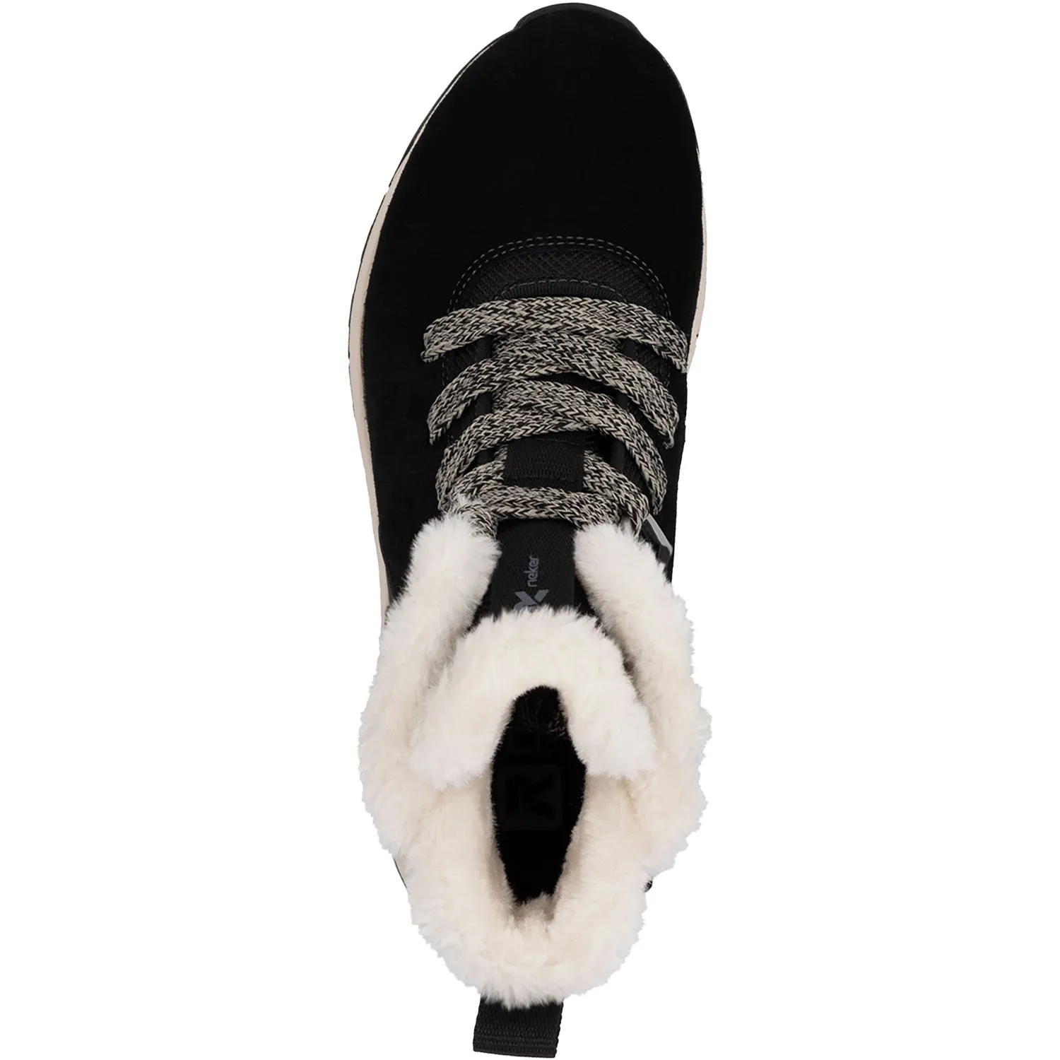 Women's Rieker W0073-00 Schwarz/Schwarz/Black Suede