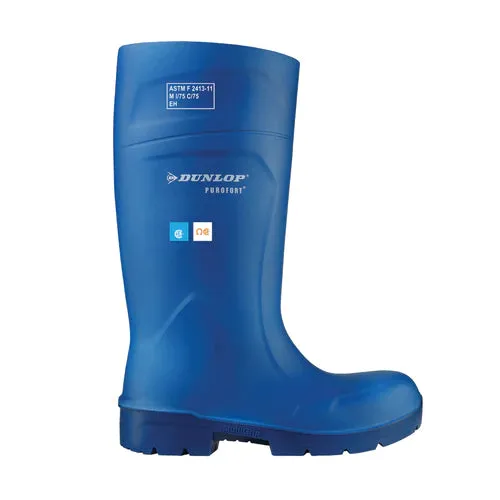 Work Boots - Dunlop 14.5" Purofort Foodpro Safety Insulated Agrifood PU Work Boots, Various Colours