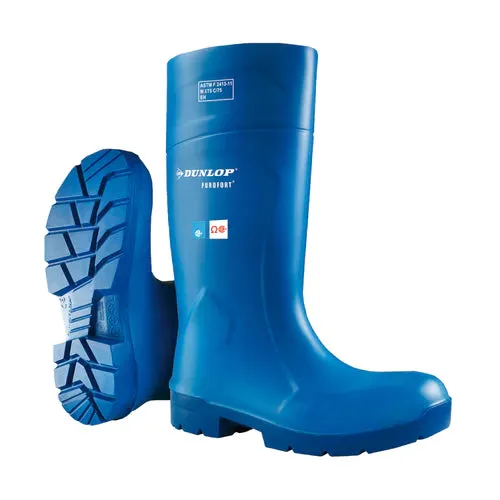 Work Boots - Dunlop 14.5" Purofort Foodpro Safety Insulated Agrifood PU Work Boots, Various Colours