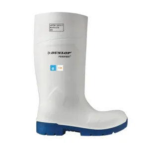 Work Boots - Dunlop 14.5" Purofort Foodpro Safety Insulated Agrifood PU Work Boots, Various Colours